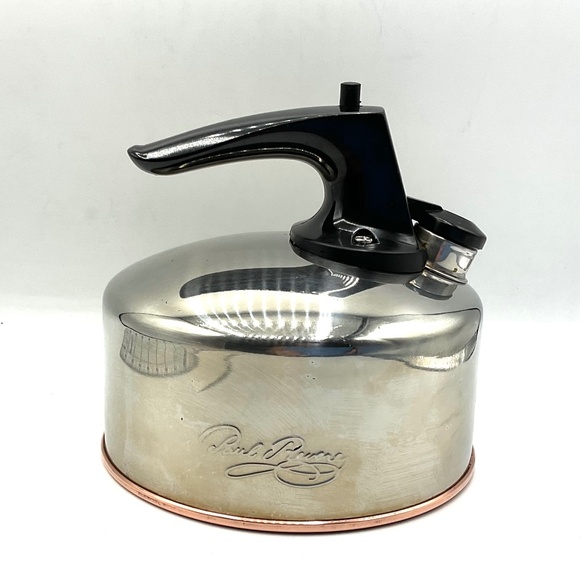 COPY - Revere Teakettle  6 cup (1.5 qt.)  Stainless steel with Copper bottom - Picture 1 of 3